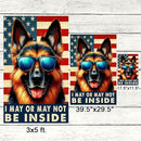 American Flag-Funny German Shepherd Dog American Flag TQN2748F, 3x5 ft. Flag-USA Flags Premium Polyester-Decorative Indoor Outdoor Flag by GreenHaven Gardens