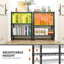 750 lbs 3 Tier Shelf Metal Storage Shelves Wire Rack Closet Organizers with PP Board for Garage Kitchen Bathroom Laundry Black 11.8" D x 21.7" W x 28.6" H by CozyNest Decor