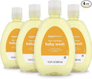 Amazon Basics Tear-Free Baby Hair and Body Wash, Lightly scented, 13.60 Fl Oz (Pack of 4) by TinyTreasures Baby Boutique