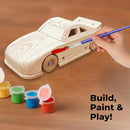 Kraftic Woodworking Building Kit for Kids and Adults, 3 Educational DIY Carpentry Construction Wood Model Kit Toy Projects for Boys and Girls - Build a Wooden Military Jet Race Car and Tractor Trailer by GreenHaven Gardens