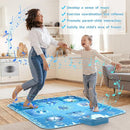 GirlsHome Dance Mat - Frozen Toys for Girls Electronic Dance Pad with 5 Game Modes, Built-in Music, Touch Sensitive Light Up LED Kids Musical Mat, Christmas & Birthday Gift for Girls 3-13 by TinyTreasures Baby Boutique