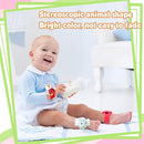 4 Pieces Baby Wrist Rattles Animal Pattern Newborn Foot Rattles Toy for 0-12 Months Babies Boy Girl Infant Birthday Gifts Educational Toys, 4 Designs (Sheep, Dog, Chick, Monkey) by TinyTreasures Baby Boutique