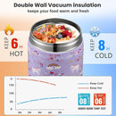 17oz Soup Thermo for Hot Food Kids,Insulated Food Jar with Spoon,Thermo Hot Food Lunch Container,Wide Mouth Leakproof Stainless Steel Lunch Box for School-Horse by TinyTreasures Baby Boutique
