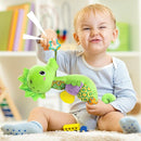 LIGHTDESIRE Baby Toys Musical Seahorse,Infant Stuffed Animal Toys with Crinkle and Rattles,Soft Sensory Toys with Textures for Tummy Time Newborn Boys Girls 0 3 6 12 Months(Green) by TinyTreasures Baby Boutique