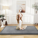 Baby Play Mat 1.2" Thick Memory Foam Nursery Rug Area Rug, 4’11” X 3’28” Yoga Mat Playmat Crawling Mat for Baby,Toddlers, Infants, Kids,Floor Mat Tatami Mat for Living Room with Non-Slip(Grey) by TinyTreasures Baby Boutique