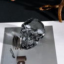 Model Statue for Home Décor Crystal Skull Decorative Figurine Gifts for Women Husbands Halloween Head Figurine Decoration Gift (Silver Skull) by CozyNest Decor