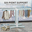 Heavy Duty Clothes Drying Rack Foldable, Aluminum Large Drying Rack Clothing with 2 Height-Adjustable Drying Wings, Laundry Racks for Drying Clothes,Easy to Fold,Indoor Outdoor Use by CozyNest Decor