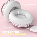 AILIHEN C8 Girls Headphones, On-Ear Headphones Wired with Microphone and Volume Control Foldable Corded Stereo 3.5mm Headset for Girls School Chromebook Laptop Computer PC Tablets Travel (Rose Gold) by TinyTreasures Baby Boutique