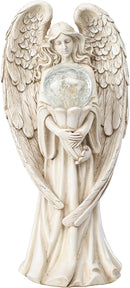 Angel Statues for Garden-Garden Angels Outdoor Statue - Solar Angels Figurines Holding Glass Ball for Outdoor Decor or Housewarming Gift by GreenHaven Gardens