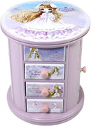 Purple Jewelry Box for Girls - Kids Organizer Little Girl Gift by TinyTreasures Baby Boutique