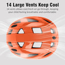 Kids Bike Helmet,2 Sizes Adjustable for Youth Child Boys & Girls Ages 3-5-8-14,Ventilation and Multi-Sport for Bicycle Scooter Skate by TinyTreasures Baby Boutique