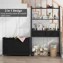 Laundry Hamper Laundry Basket with 3 Section Pull-Out Rolling Bags & 2-Tier Storage Shelf, Laundry Sorter for Organization and Storage with 2 Drawers for Laundry Room, Bathroom by CozyNest Decor