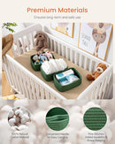 KALLAX Small Woven Basket, 12 x 8 x 4.5 Inches, Storage Basket for Organizing, Cute Small Rope Shelf Closet Cube Storage Bins Baskets for Shelves, Dog Toy Gift Baskets Empty, 3 Packs, Green by TinyTreasures Baby Boutique