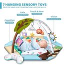 Baby Gym Play Mat, 8-in-1 Tummy Time Mat & Ball Pit with 6 Toys, Washable Baby Activity Play Mat for Visual, Hearing, Sensory, Motor Development, Baby Toys Gift for Toddler Infant 0-3-6-9-12 Month by TinyTreasures Baby Boutique
