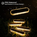 WILLED Solar Step Lights for Outside,4 Pack Warm White Solar Deck Lights Waterproof, Big Solar Charging Panel,Outdoor Solar Powered Lights for Steps,Stair,Dock,Driveway,Walkway,Sidewalk,Garden by GreenHaven Gardens