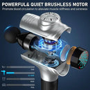 RAEMAO Massage Gun, Handheld Electric Deep Tissue Muscle Massager for Athletes for Pain Relief Attaching 8 Replacement Heads, Percussion Massager with 10 Speeds, Father's Day Gifts, Silver by CozyNest Decor