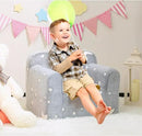ALIMORDEN Kids Ultra-Soft Snuggle Foam Filled Chair, Single Cuddly Sherpa Reading Couch for Boys and Girls,Star by CozyNest Decor