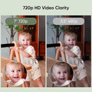 bonoch MegaView Baby Monitor with 2 Cameras, 7" 720P HD Split Screen Baby Monitor No WiFi, Video Monitor with Camera and Audio, 6000mAh, VOX Mode, 2 Way Audio, Remote PTZ, Night Vision by TinyTreasures Baby Boutique