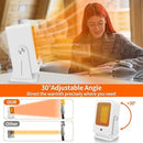 Portable Space Heaters for Indoor Use,Desktop Heater with 900W PTC 2s Fast Heating, 30° Adjustable Angle Design Small Electric Heater Lightweight for Personal, Office,Room,White by CozyNest Decor