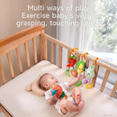 TUMAMA Hanging Baby Toys, 4 Pack Vegetable Crib Stroller Baby Gym Mobile Plush Toys, Early Baby Cognitive Sensory Hanging Rattle Toys with Teether. Suitable for Babies 0, 3, 6, 9, 12 Months by TinyTreasures Baby Boutique
