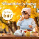Silicone Baby Feeding Set 21 Pcs, Baby Led Weaning Supplies, Baby Feeding Supplies Set BPA Free, Essentials for Newborn Gift Mixed by TinyTreasures Baby Boutique