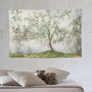HZOHNAGO Japanese Tapestry Tree Misty Garden Lake Printed Wall Tapestry Ink Painting Wall Hanging for Bedroom Living Room Dorm 60" W x 40" H by CozyNest Decor