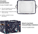 Storage Basket Bin Space Galaxy Constellation Organizer Basket Collapsible Shelf Basket Cube with handle for Nursery Bedroom Bathroom, one sizex1 by TinyTreasures Baby Boutique