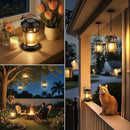 Solar Lanterns Outdoor Waterproof: 2 Pack Hanging Solar Lights for Outside Patio Porch Garden Tabletop Decor - Bright LED Warm White Solar Powered Lighting - 2025 Gardening Lovers Mom Gifts by CozyNest Decor