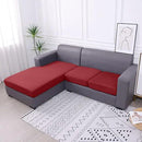 hyha Waterproof Couch Cushion Covers, Sectional Sofa Slipcovers Washable, L Shape Chaise Dog Couch Covers for Sectional Sofa, Universal Furniture Protector (1 Piece for Chaise, Wine Red) by CozyNest Decor