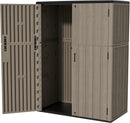 HOMSPARK 47 Cu.Ft Outdoor Storage Shed Weather Resistant, Multi Functional | Double-Wall Resin Storage Sheds & Outdoor Storage Box Waterproof for Backyard Garden Patio Lawn (Brown) by GreenHaven Gardens