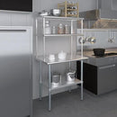AmGood Double OverShelf Stainless Steel NSF - Many (36" Long x 18" Deep) by CozyNest Decor