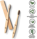 Greenzla Bamboo Toothbrushes for Adults – 12 Pack Wooden Toothbrush Set with Charcoal-Infused Soft Bristles, Natural Oral Care for Daily Use by CozyNest Decor
