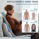 Mynt FSA HSA Eligible Foldable Back Massager, Chair Massager with Soothing Heat, Flexible Massage Chair Pad with Soft S-Curve Longer Track Adjustable Pillow for Diverse Body Contours, FSA/HSA Approved by CozyNest Decor