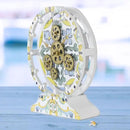 The Gears Clock Wall Clock Italy Collection with Moving Gears (Minori, 10 inch Round) by CozyNest Decor