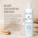 Gew’n Kirish Natural Baby Shampoo & Body Wash – Tear-Free, Hypoallergenic Cleanser with Lavender Oil, Aloe Vera & Oat Extract, Plant-Based, Vegan, Sulfate-Free Formula, 7.5 fl oz by TinyTreasures Baby Boutique
