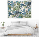 Asian Floral Wall Tapestry, 40"x30", Bedroom & Living Room Decor by CozyNest Decor