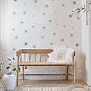 Boho Polka Dot Wall Decals 36 PCS, Boho Wall Decal Wall Sticker for Girls Room Living Room Playroom Nursery, Removable Wall Decals Kids Room Decor Vinyl Murals DIY Cute Decorations (6 Sheets) by TinyTreasures Baby Boutique