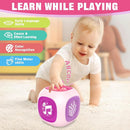 Musical Learning Toys for 1+ Year Old Girl, Bilingual Early Learning Educational Cube with Light & Sound, Baby Girl Toys 12-18 Month, Christmas Birthday Gifts for Toddler Girl 1-2 Year Old by TinyTreasures Baby Boutique