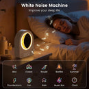 Sunrise Alarm Clock, White Noise Machine & Meteor Moonlight - 10 Soothing Sounds, Dual Alarms, 30/60/90min Timer, Easy Snooze - Bedroom Gift for Insomnia Adults/Women - White by TinyTreasures Baby Boutique