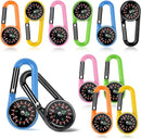 12 Pcs Mini Compass Keychain for Kids Bulk, Small Pocket Magnetic Compass Survival Hiking for Outdoor Survival Camping Party Backpacking Accessory by TinyTreasures Baby Boutique