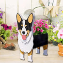 Concepts Welsh Corgi Dog Planter Plant Pots,Cute Garden Dog Flower Planter,Dog Planters Birthday Gifts for Women,Office,Indoor/Outdoor Decor （9.45 * 5.51 * 13.35in） by GreenHaven Gardens