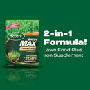 Scotts Green Max Lawn Food, Lawn Fertilizer Plus Iron Supplement for Greener Grass, 10,000 sq. ft., 33.33 lbs. by GreenHaven Gardens