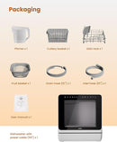 HAVA 2025 NEW Upgraded Countertop Dishwasher with Water Softener and Enhanced Energy Efficiency, Portable Dishwasher with 8 Wash Programs, Child Lock & Delayed Start Function, No Installation Needed by TinyTreasures Baby Boutique