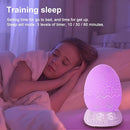Dinosaur Egg Shape Touch Control Night Light with Pattern Inside, Digital Alarm Clock with Wake Up Light, 20 Soothing Sleep Training Sound and Bluetooth Speaker Box (2025 Style) by TinyTreasures Baby Boutique