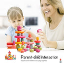 OESSUF Stacking Rocks 26Pcs Stacking Blocks Balancing Stones Wooden Building Toys Wood Stone Stacking Game for Toddler Sorting Preschool Educational Montessori Stacking Rocks for Kids by TinyTreasures Baby Boutique
