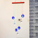 YU FENG Hanging Crystals Suncatcher Ornament Turkish Blue Evil Eye Decor Crystal Ball Prisms Rainbow Maker Pendant for Window Garden by GreenHaven Gardens