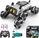 Robot Dog RC Stunt Car Toys - Gesture Sensing Remote Control car with Mecanum Wheels, LED Eyes, 3 Sound Effects, Birthday Gift for Kids Boys Girls by TinyTreasures Baby Boutique