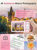 Digital Camera,Autofocus 4K Vlogging Camera for Photography with 32GB Card,48MP Portable Compact Point and Shoot Digital Camera for Teens Adult Beginner with 16X Zoom,Anti-Shake,2 Batteries(Pink) by TinyTreasures Baby Boutique