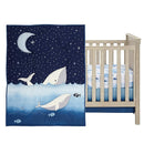 Lambs & Ivy Bubbles & Squirt 3-Piece Whale/Ocean Aquatic Baby Crib Bedding Set by TinyTreasures Baby Boutique