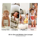 Deluxe Infant Lounger, Baby Nest Cover for Baby Girls & Boys, Newborn Essentials for Baby 0-12 Months, 100% Cotton (Gingerbread) by TinyTreasures Baby Boutique